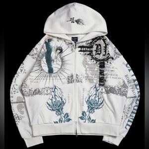 Civil Regime "Thorn OF Truth' Outliers Distressed Zip Up Hoodie